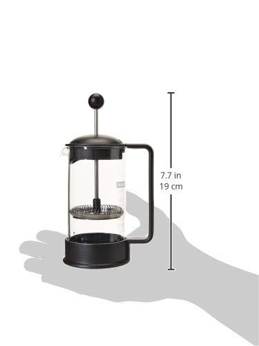 Bodum Bodum 12 oz Brazil French Press Coffee Maker, High-Heat Borosilicate Glass, Black - Made in Portugal