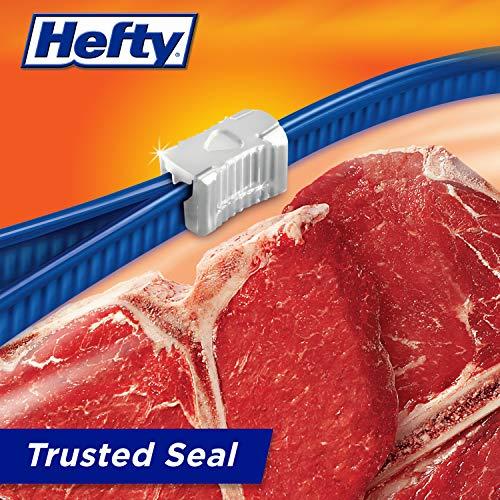Hefty Hefty Slider Freezer Storage Bags, Quart Size, 74 Count