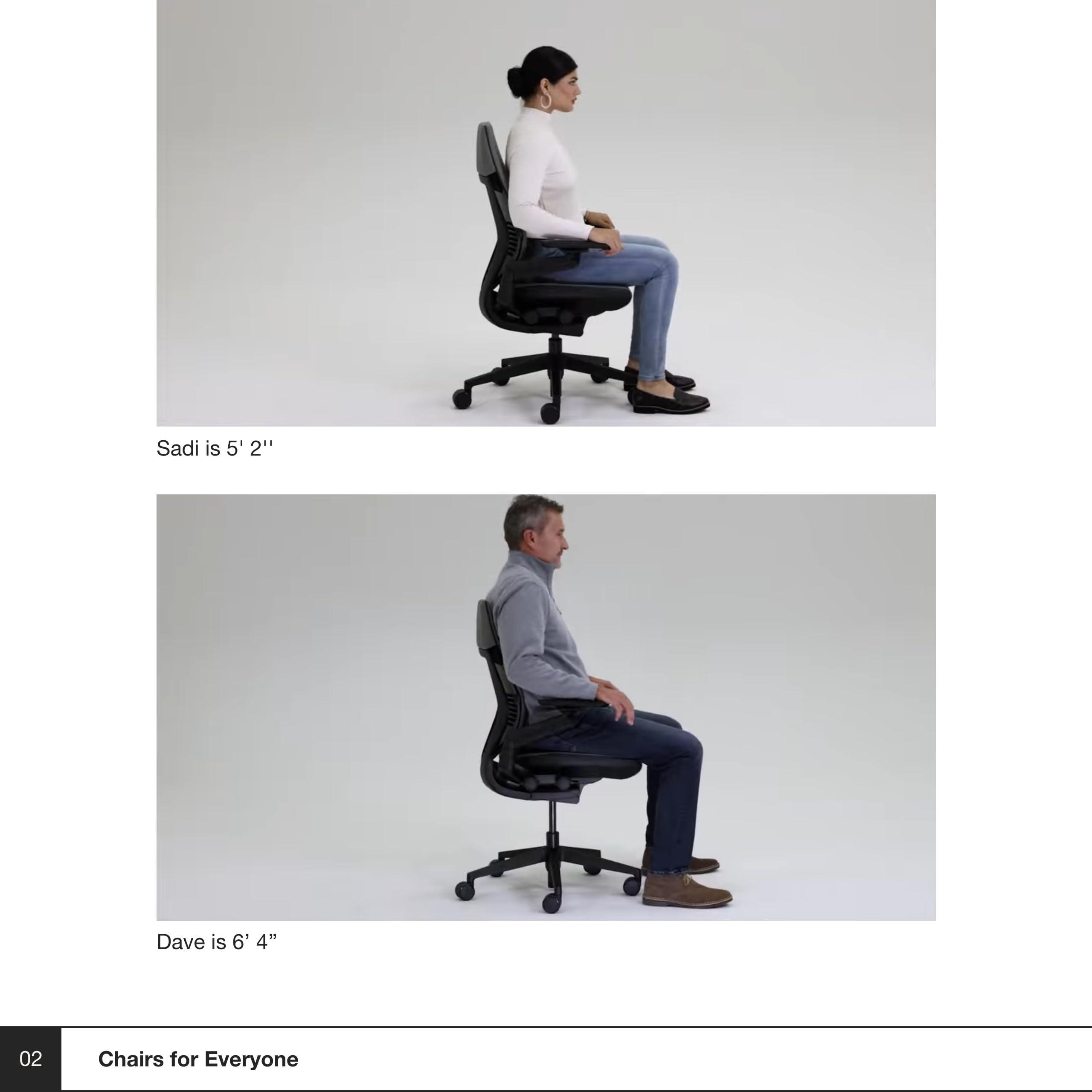 Steelcase Steelcase Gesture Office Chair with Head Rest - Ergonomic Work Chair with Wheels for Carpet - Comfortable Office Chair - Intuitive-to-Adjust Chairs for Desk - 360-Degree Arms - Licorice Fabric