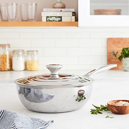Le Creuset Le Creuset Tri-Ply Stainless Steel 2 Quart Saucier Pan