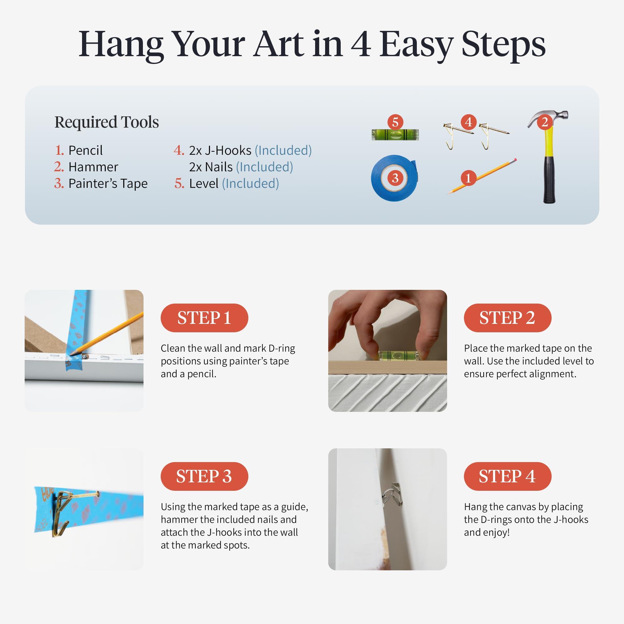 Fine Art Canvas Fine Art Canvas Large Wall Art for Bedroom, Paintings, Wall Art Decor Paintings Pictures for Living Room Autumn Forest Canvas Wall Decor by Artist Nan 32 in x 24 in