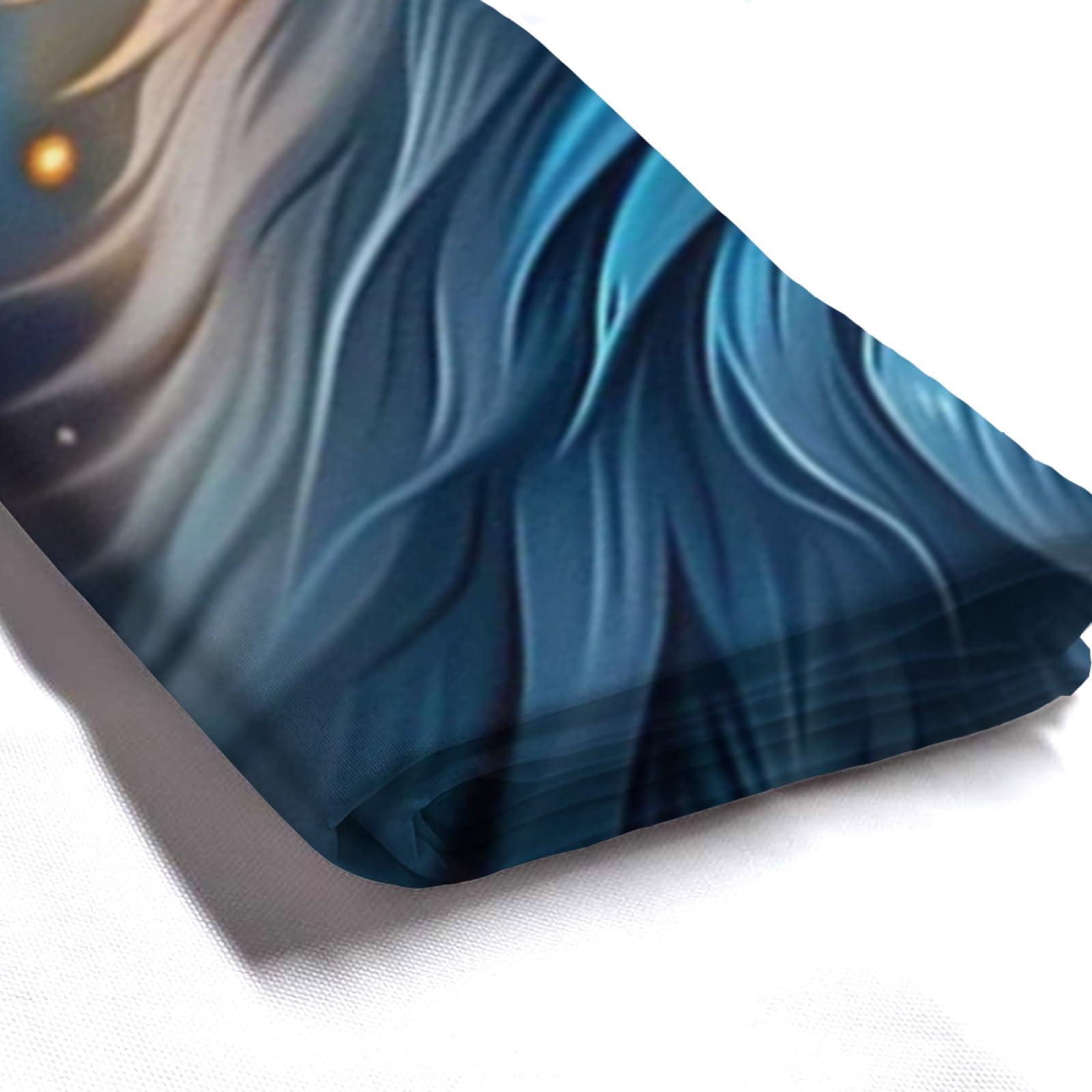 Snuqevc Snuqevc Fantasy Wolf Shower Curtain Bathroom Set for Kids Adult, Home Decor Waterproof Fabric Bath Decor 36 x 72 Inch