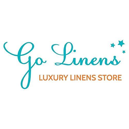 GoLinens Combed Cotton Siberian Goose Down Comforter 300 TC Damask Cover King/California King, Sage