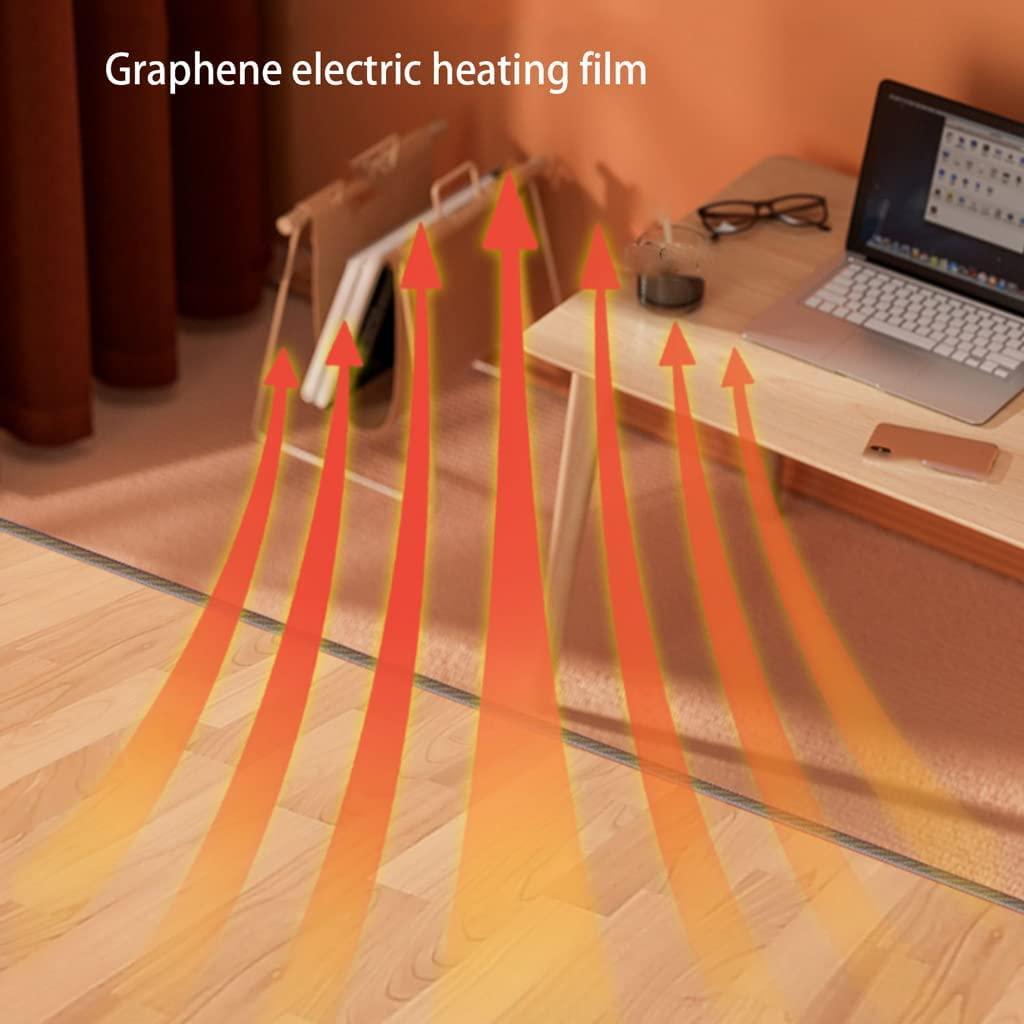 VNABO VNABO Adjustable Heated Area Rug Simple Electric Heated Floor Quick Heating Heater Electric Mat Ultra Soft Bedroom Heated Floor Mats