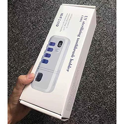 EUYIMOMO tooth brush holder,Automatic toothpaste squeezing toothbrush holder, wall-mounted non-perforated toothbrush holder-white