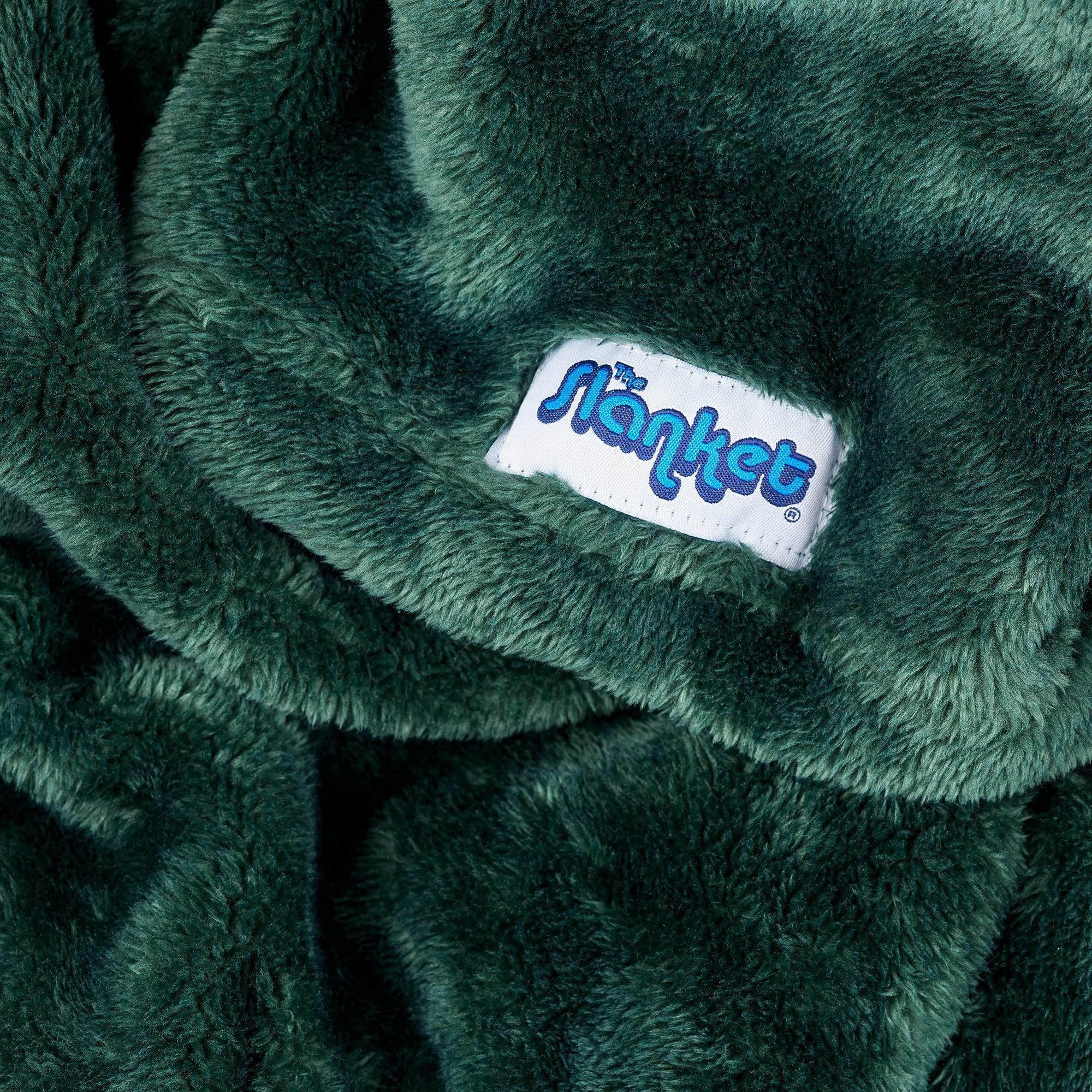 Slanket Slanket Blanket with Sleeves - The Ultimate for Women & Men - Adults Blanket with Foot Pocket & Hand Pocket - Lightweight, Plush, & Soft Oversized Fleece Blanket Robe - 60W x 80 L, Hunter Green