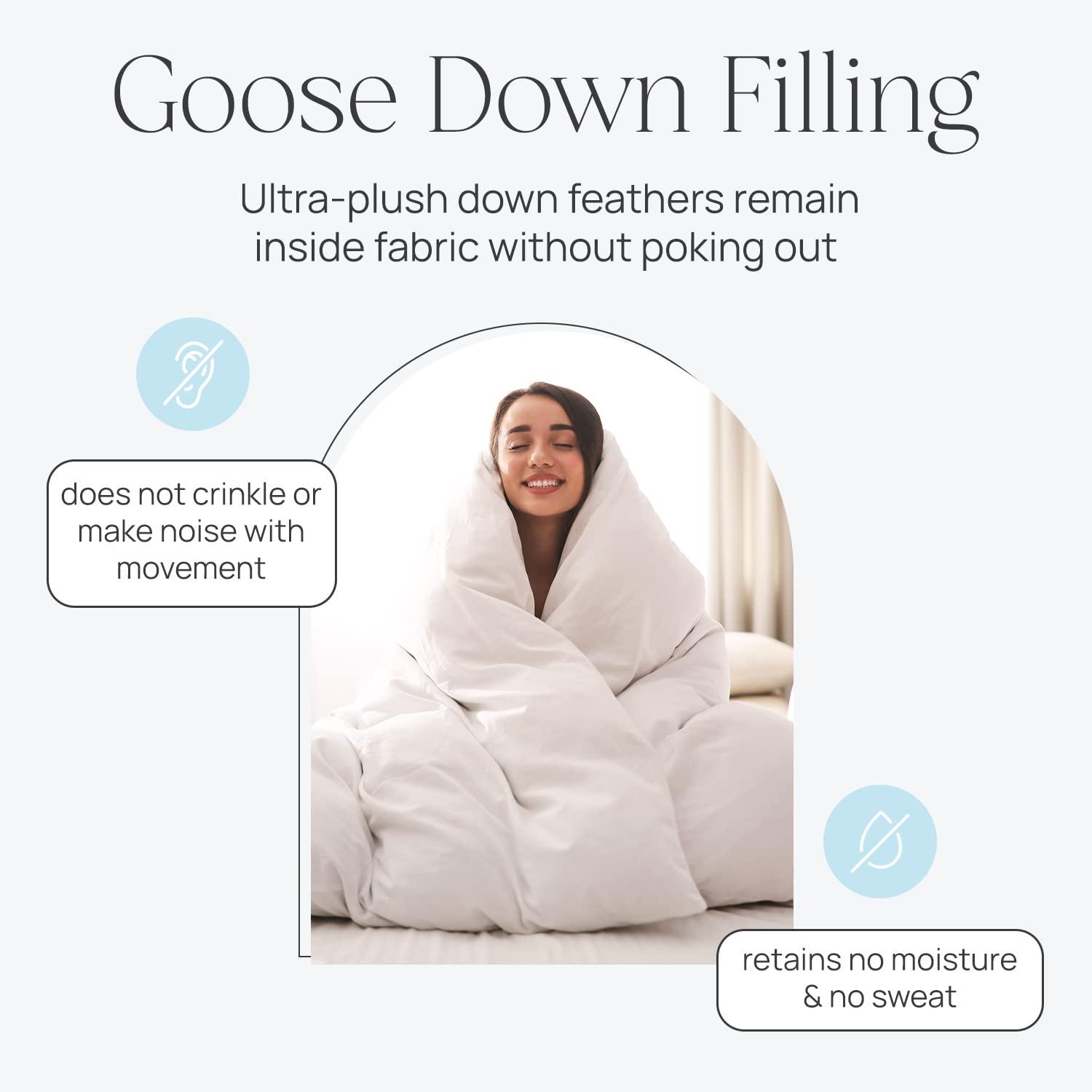East Coast Bedding East Coast Bedding Bulk 80/20 Goose Down Feather Blend - White - Soft & Plush Fill for Premium Pillows, Comforters, Sofa Cushions, Upholstery - RDS Certified - Available in 5, 10, 20 lbs