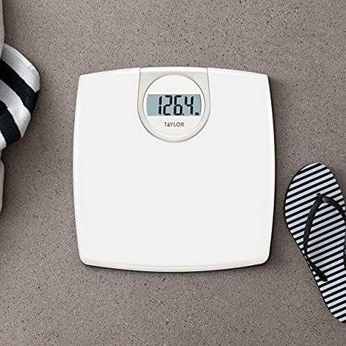 Taylor Taylor Digital 1.2-Inch LCD Bathroom Scale, 330 Lb Capacity, White