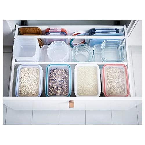 Ikea IKEA 365+ Polypropylene Leak-proof Microwave Safe square-shaped Food Container With Lid - 750 ml, Transparent