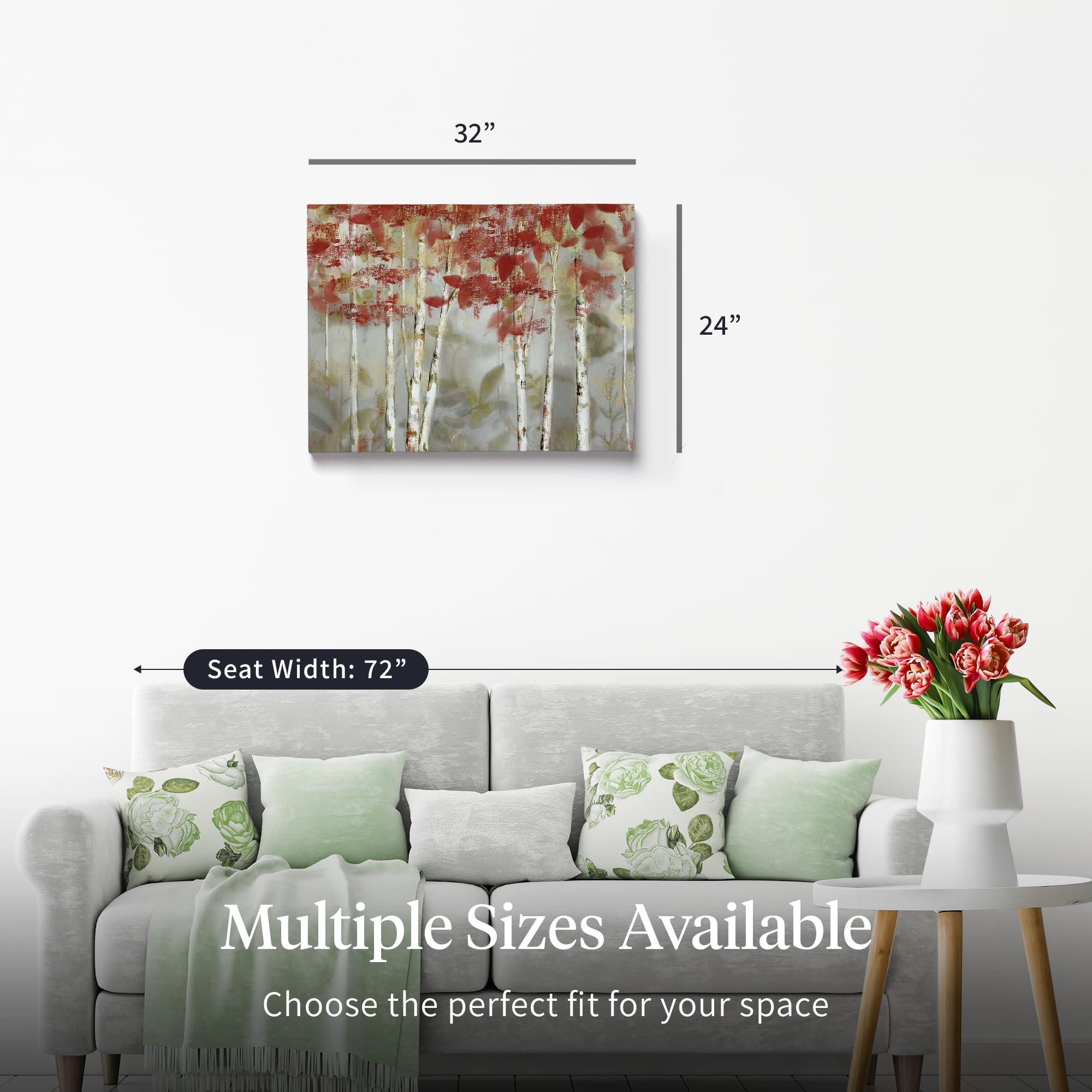 Fine Art Canvas Fine Art Canvas Large Wall Art for Bedroom, Paintings, Wall Art Decor Paintings Pictures for Living Room Autumn Forest Canvas Wall Decor by Artist Nan 32 in x 24 in
