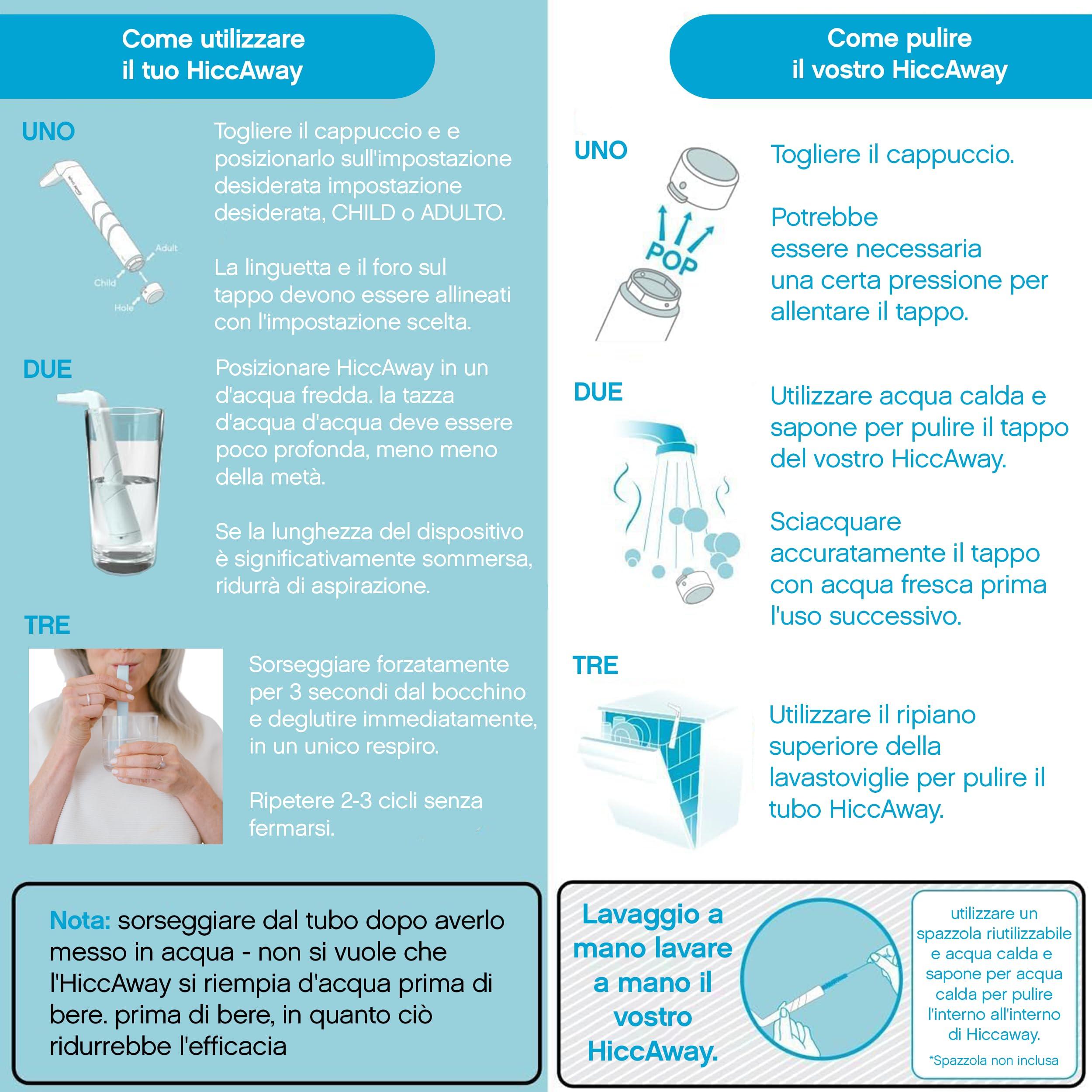 HICCAWAY HiccAway Hiccup Straw - Stops Hiccups Naturally & Fast - As Seen On Shark Tank - Clinically Proven Relief for All Ages, Children & Adults - Safe, Lightweight, & Reusable (HiccAway Green) 1 Pack