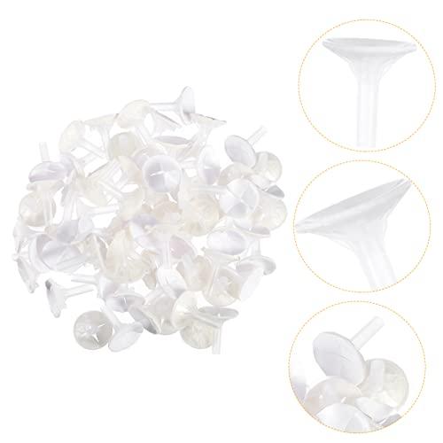 Operitacx Operitacx 300 Pcs Chocolate Torus Cake Pop Stand Cotton Candy Sticks Dessert Liners Mini Chocolate Wrapper Lids Holders Chocolate Molds Snacks Cake Pop Mold Candy Molds Graham White Plastic