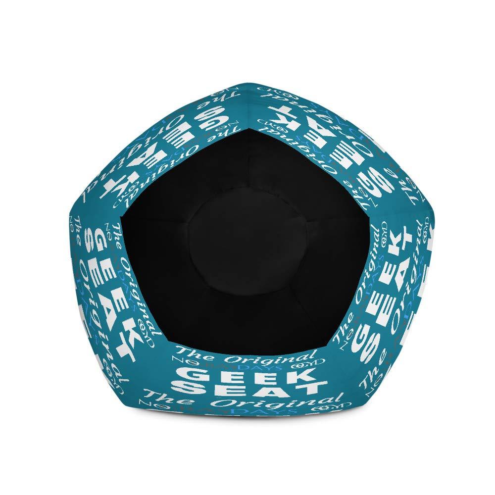 NoGrayDays Bean Bag Chair w/Filling The-Geek-Seat Soft Sofa Gaming Sack Funny Novelty Gift for Men Women Kids Teens mom dad Adults