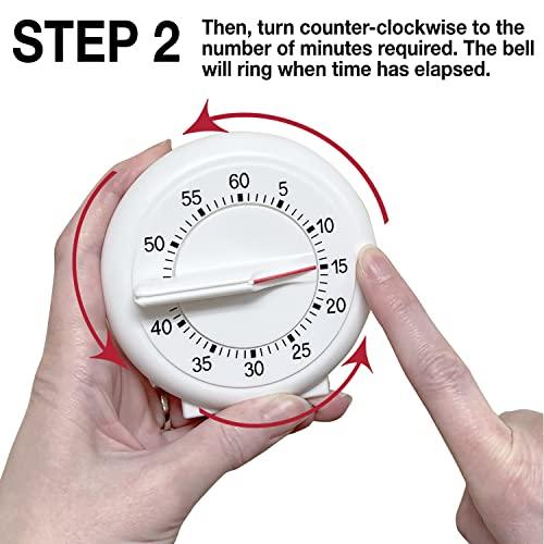 Norpro Norpro New 60 Minute Kitchen Timer With Long Ring 3.5"/9cm Easy To Read Operate
