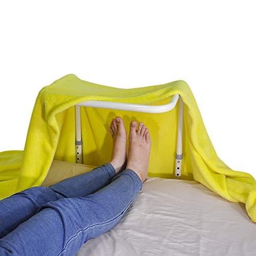 Zelen Blanket Lifter Foot Cradle Lift Bar for Feet Adjustable Blanket Support Lifters Holder Bed Foot Tent Blankets Riser Sheet Raiser Heavy Duty Steel Medical Accessories Leg Knee Ankle Surgery Recovery