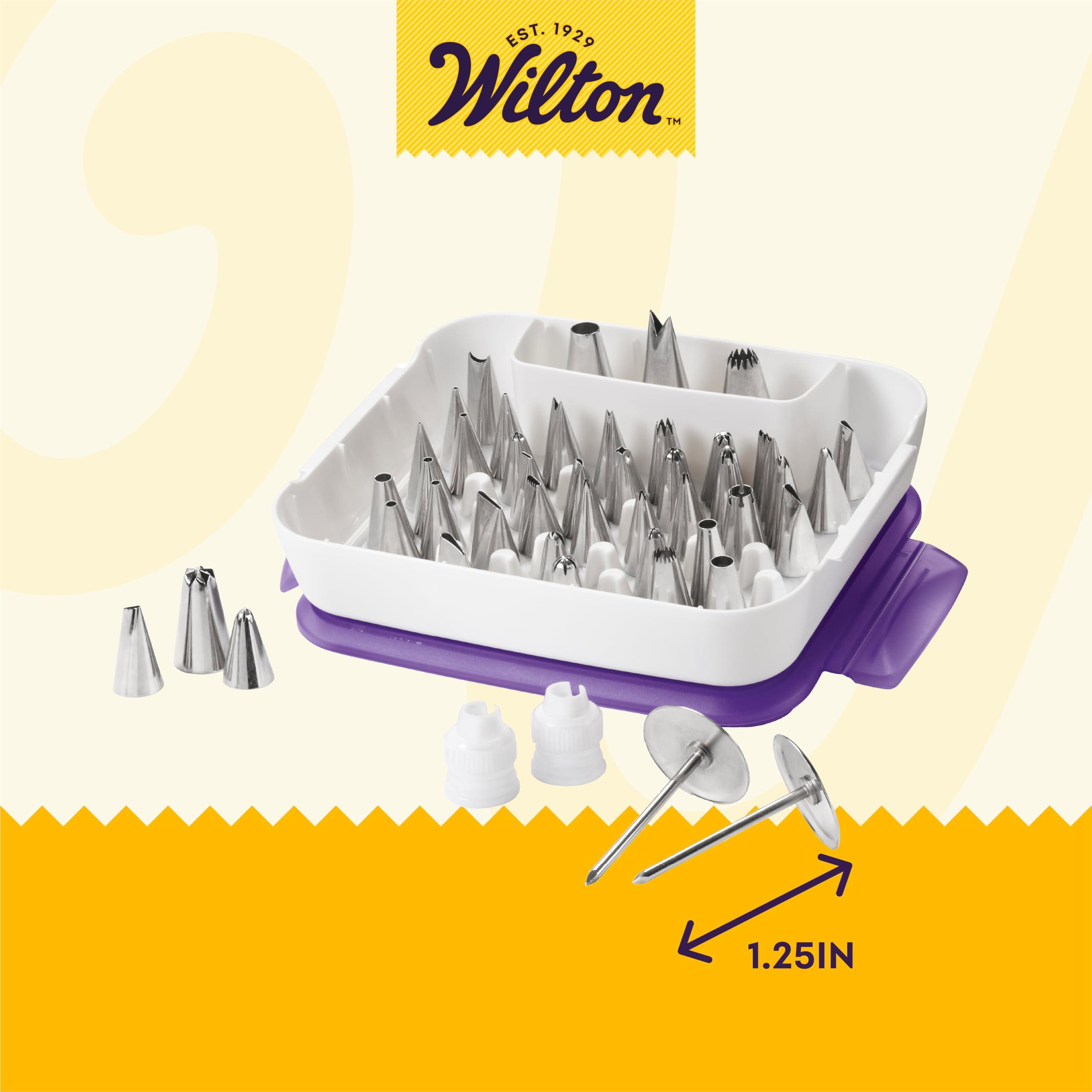 Wilton Wilton Piping Tip Set for Cake & Cupcake Decorating, 55-Piece with Carrying Case