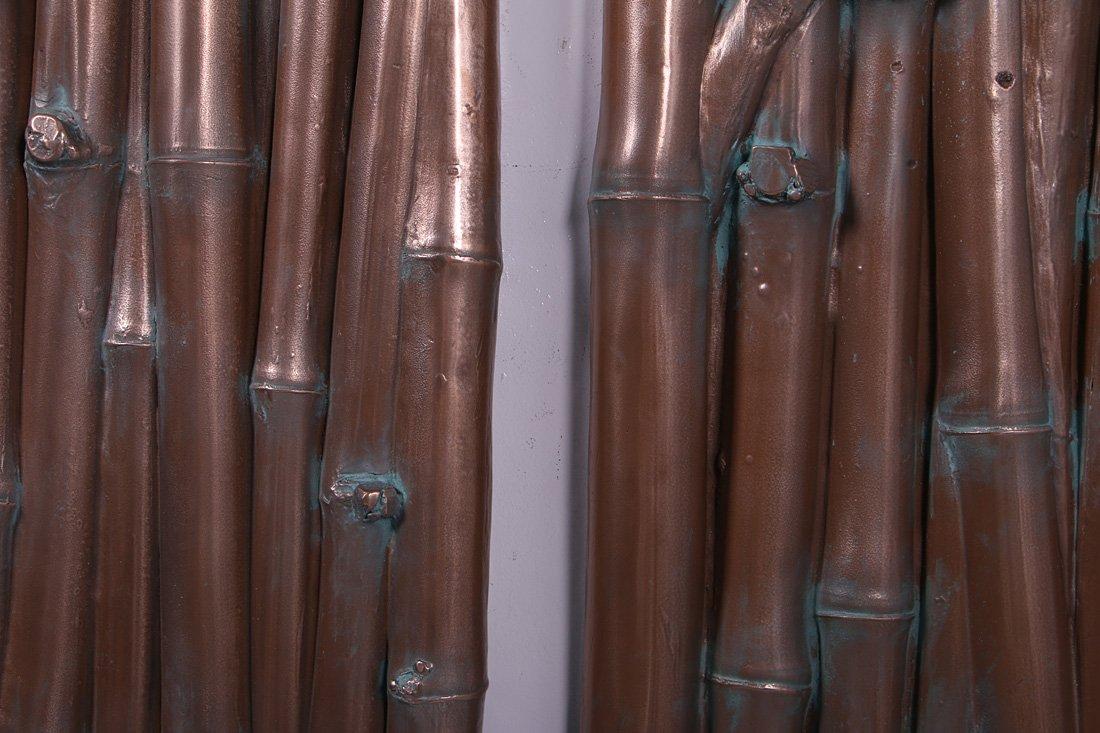 Nautical Tropical Nautical Tropical Imports Set of 3 Bamboo Wall Plaques Verde Bronze Finish