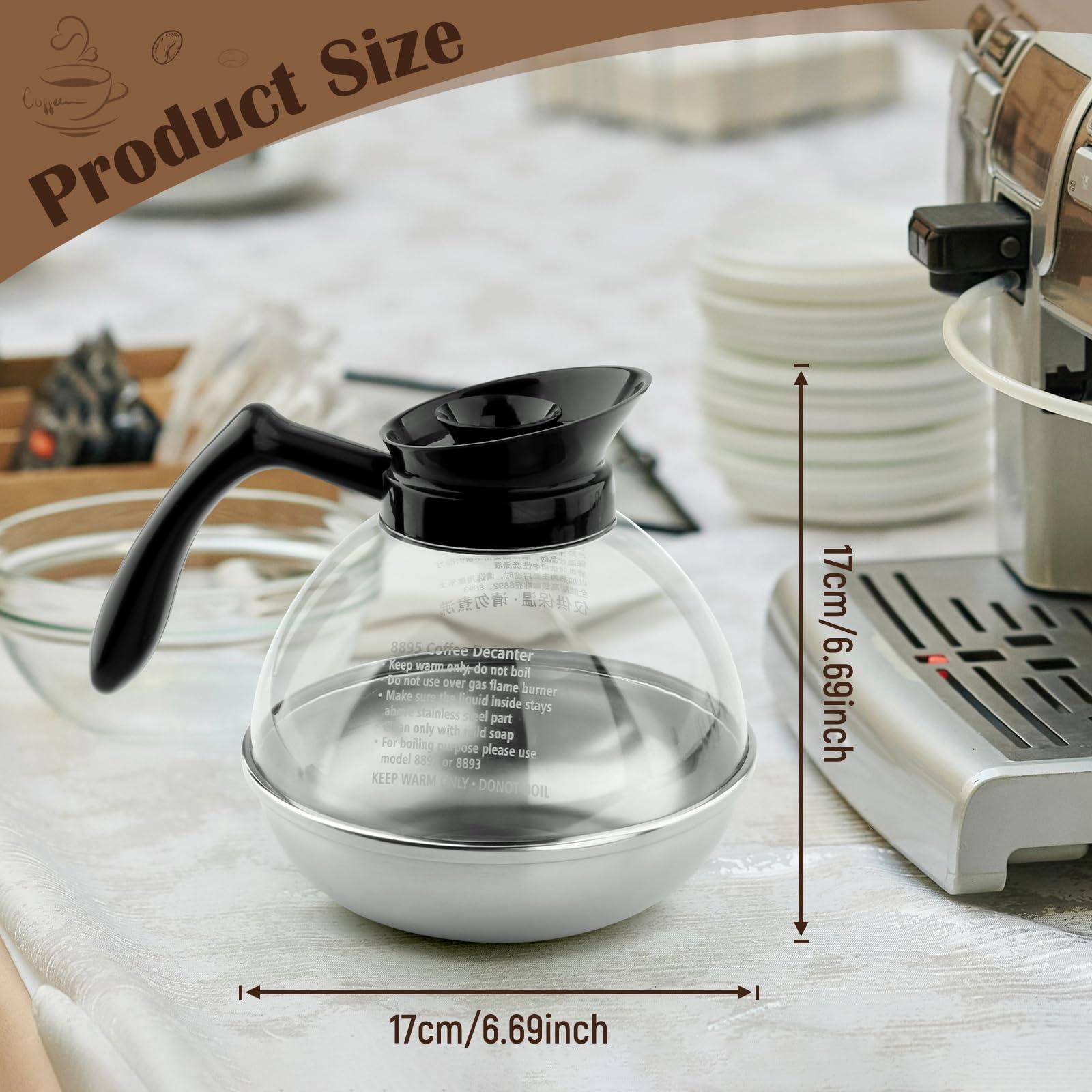 Gazechimp Coffee Decanter Pot Replacement Carafe,Coffee Carafe Coffee Kettle for Restaurant