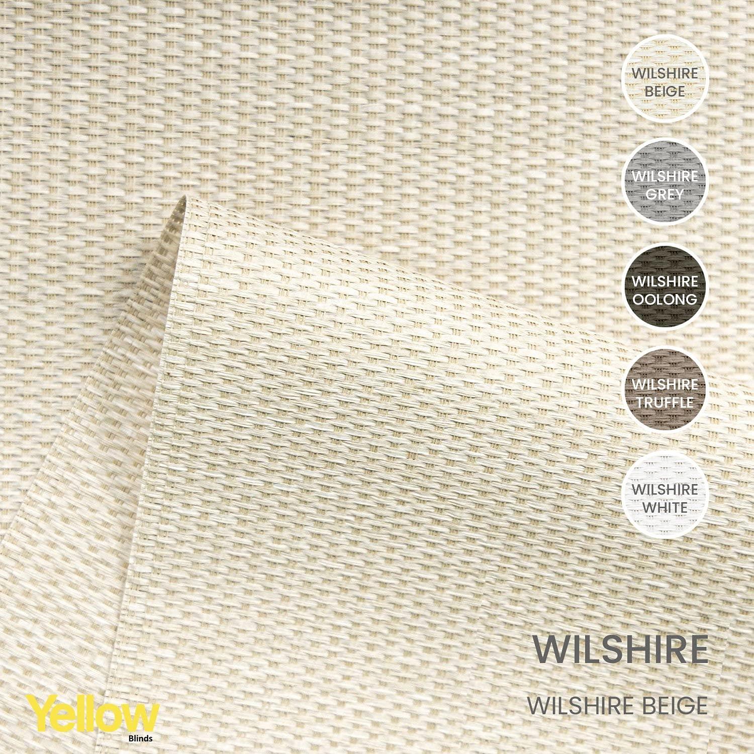 YELLOW BLINDS Adjustable Panel Track Blinds for Sliding Glass Door, 46"-86" W x 0-96" H, Trimmable Vertical Blinds for Patio Doors, Open Spaces and Room Dividers, Light Filtering, Wilshire Beige, by YELLOW BLINDS