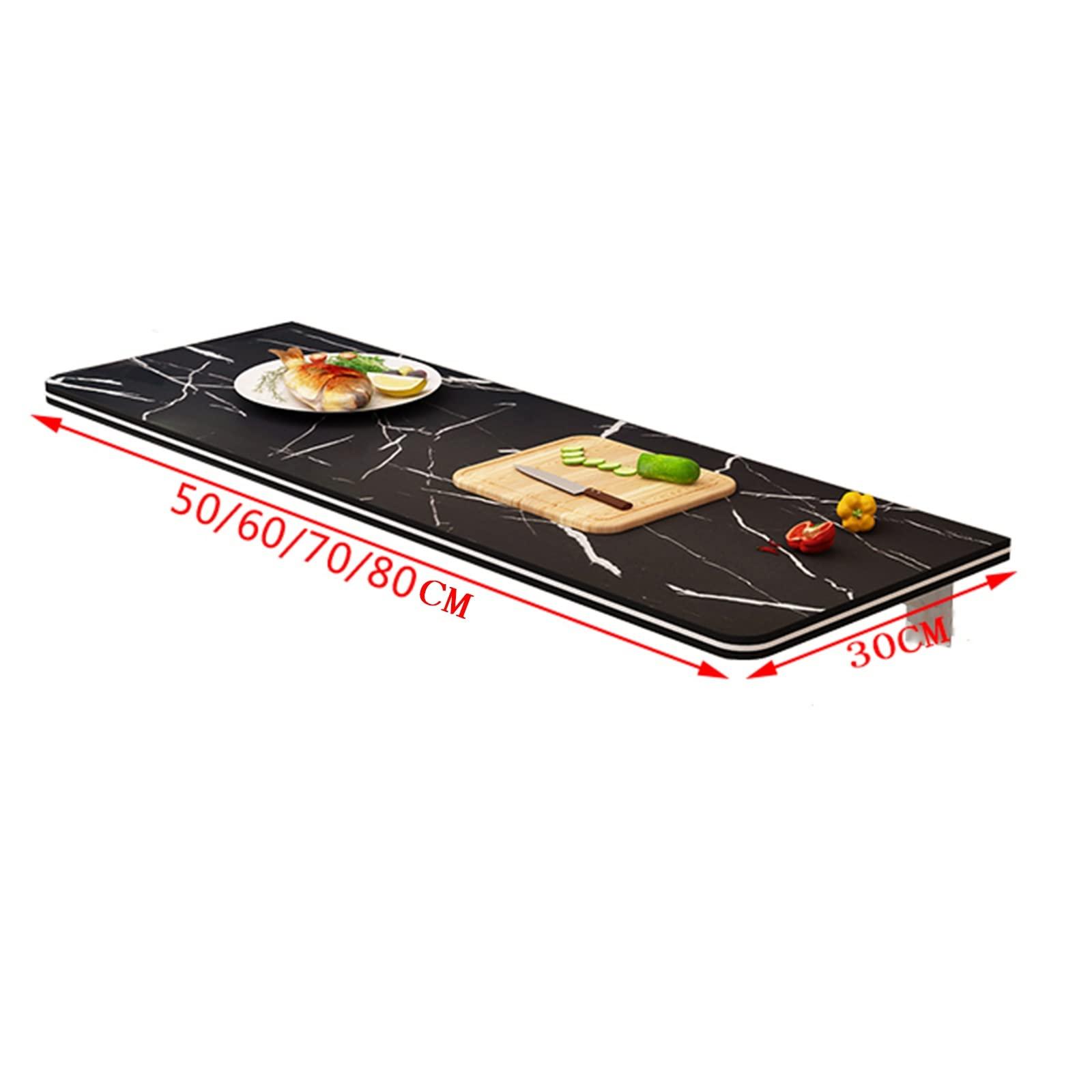 LTXZ Floating Wall Desk, Suitable for Computer Desk and Dining Table in Kitchen, Living Room, Bedroom, Office (Color : White, Size : 60x30cm/23.4x11.7inch)