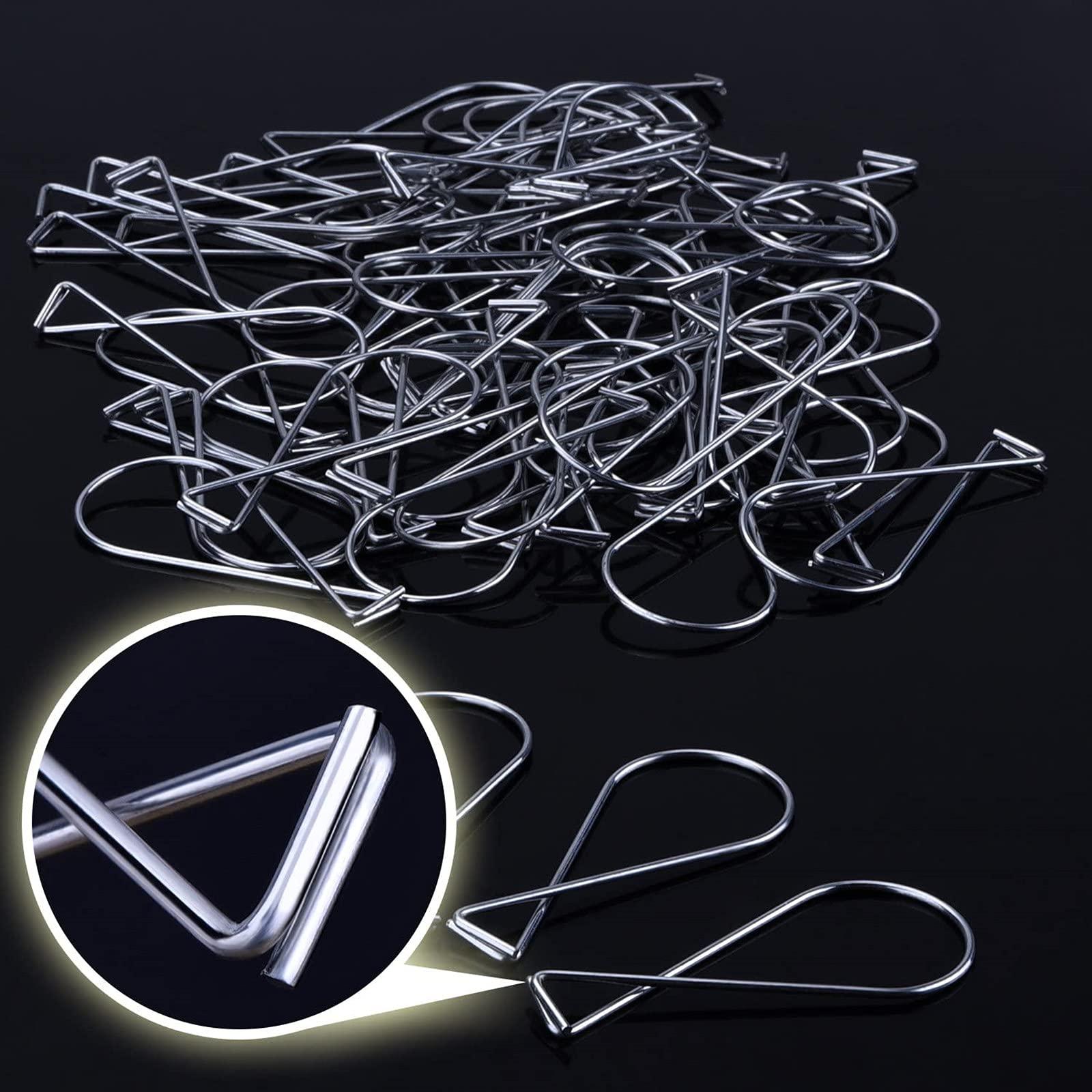 Outus 300 Packs Ceiling Hook Tile Hooks T-bar Clips Drop Ceiling Clips for Office, Classroom, Home and Wedding Decoration, Hanging Sign from Suspended Tile/Grid/Drop Ceilings