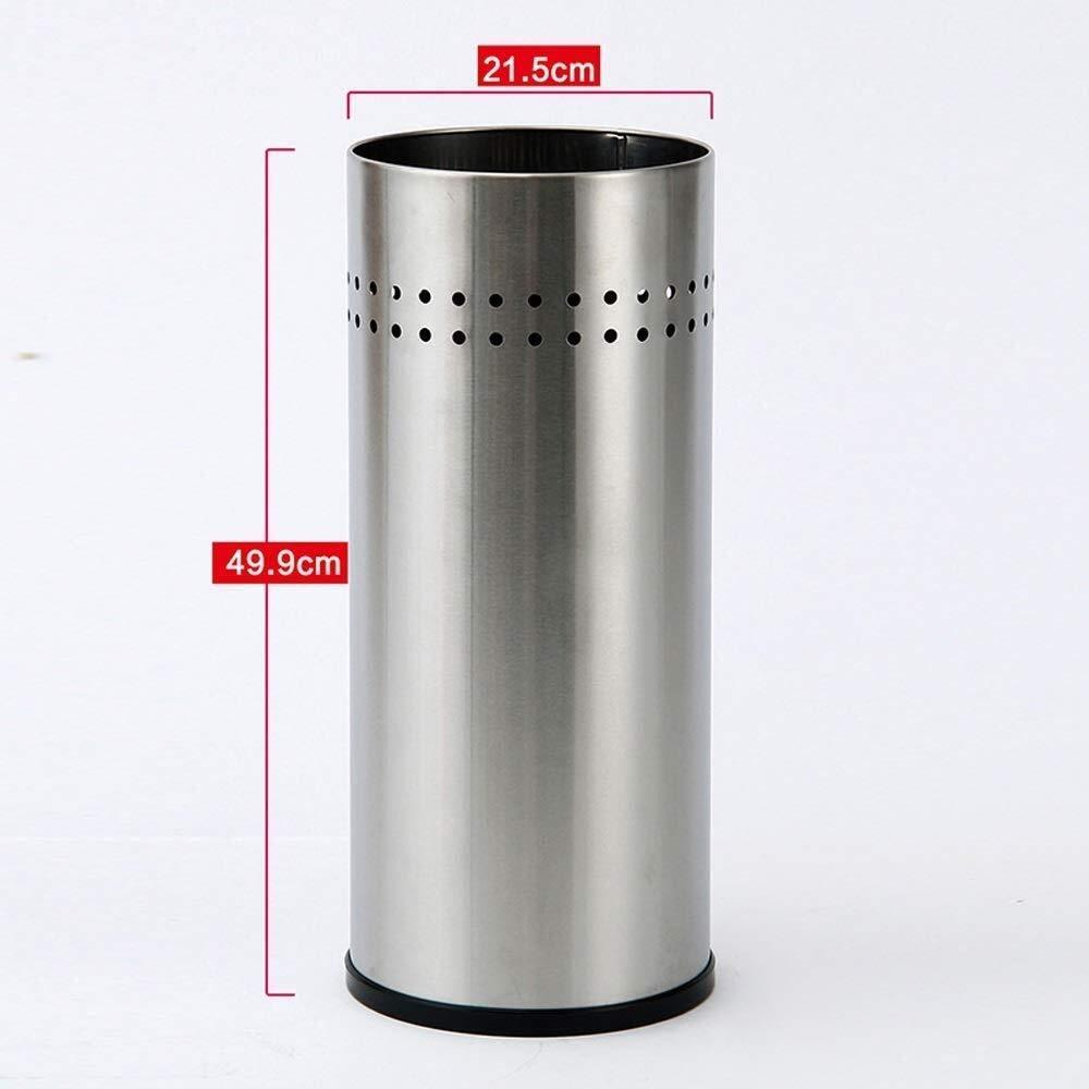 KUYT KUYT Umbrella Stand Large Capacity Long Handle Umbrella Storage Rack Continental Hotel Lobby Umbrella Bucket - Stainless Steel