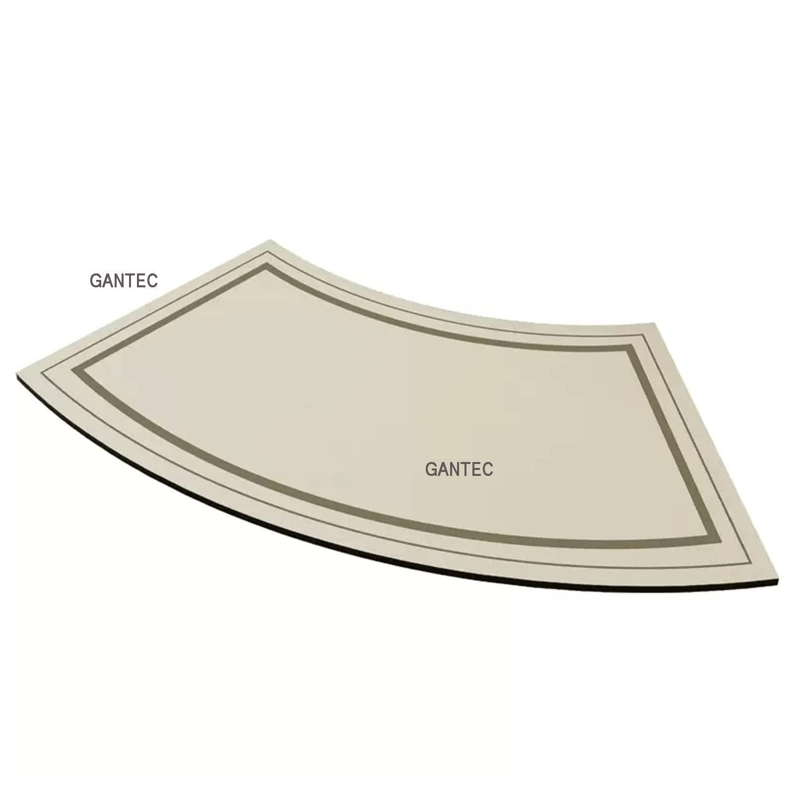 IBDRYKK IBDRYKK Curved Bath Mat,Corner Bath Rug for Corner Shower,Bathroom Rug Non Slip Super Absorbent Curved Shower Mats,Comfortable Shower Rugs(H,45x100cm)