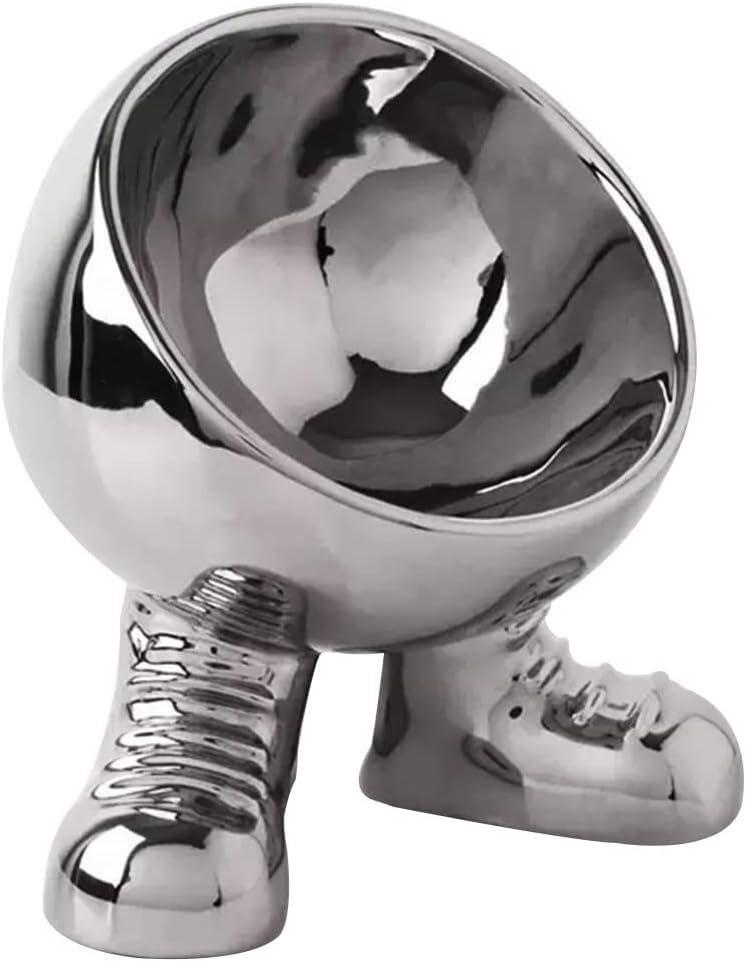 KarFri Key Tray Decorative Tray Coffee Table Decor Cabinet Ornaments Creative Living Room Key Bowl Jewelry Display Trays Key Phone Change Watches Candy Entryway Tray (Size : Silver a)