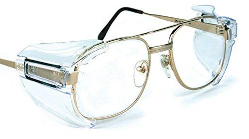 Safety Optical B52 Clear Safety Glasses Side Shields for Medium to Large Glasses (2 Pair Pack)