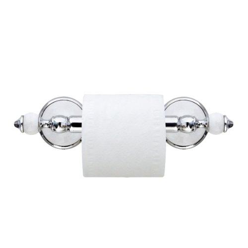 MODONA MODONA Toilet Paper Holder - White Porcelain & Chrome - Arora Series - 5 Year Warrantee