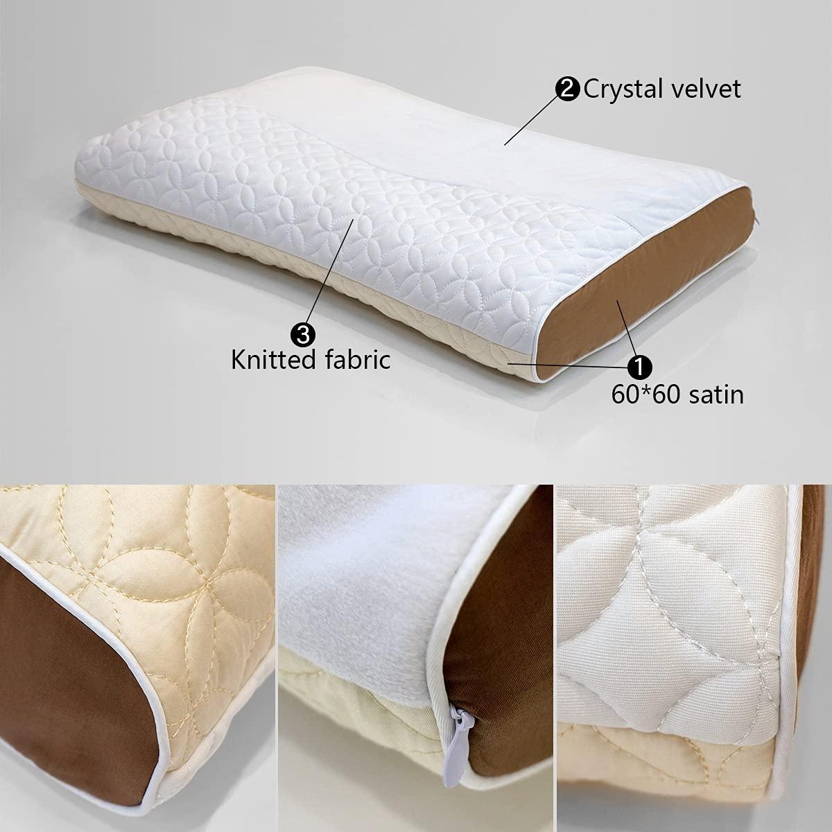 liuc1994 Bed Pillows & positioners Buckwheat Husk Pillow, Ergonomic Pillow, Neck Pillows for Pain Relief Sleeping, Neck Buckwheat Skin Comfortable Sleep Help Comfortable