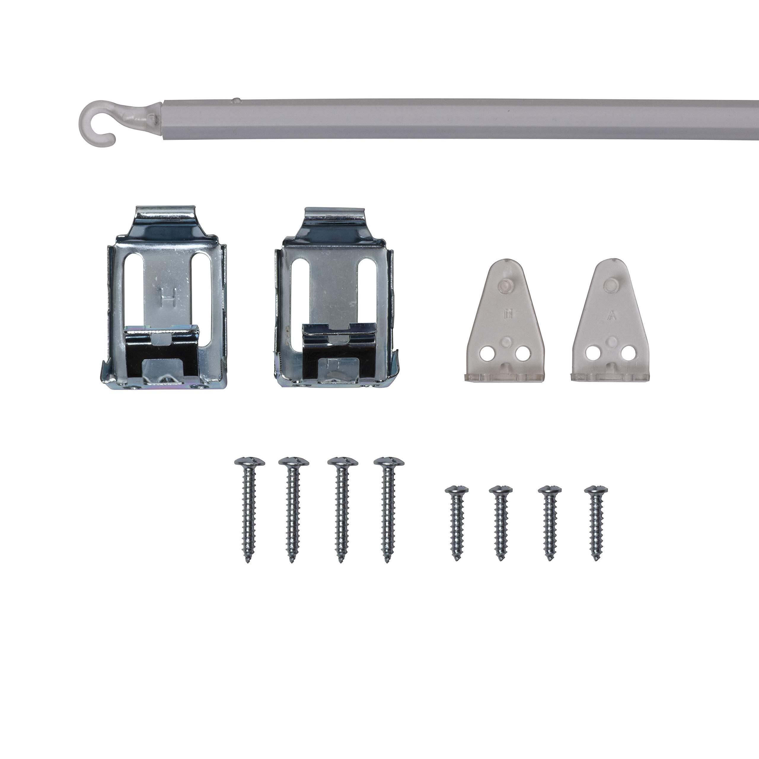 LOTUS & WINDOWARE LOTUS & WINDOWARE Cordless, Room Darkening 1" Vinyl-Plus Mini Blind 35" Wide x 96" Long, Alabaster (RLX3596AL)