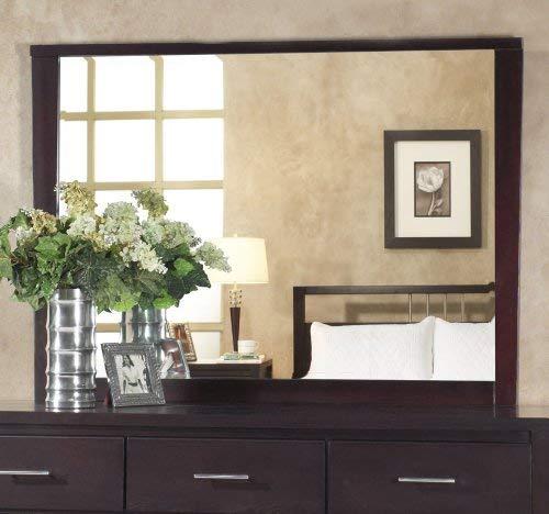 Modus Furniture Modus Furniture NV2383LG Nevis Wide Mirror, Espresso
