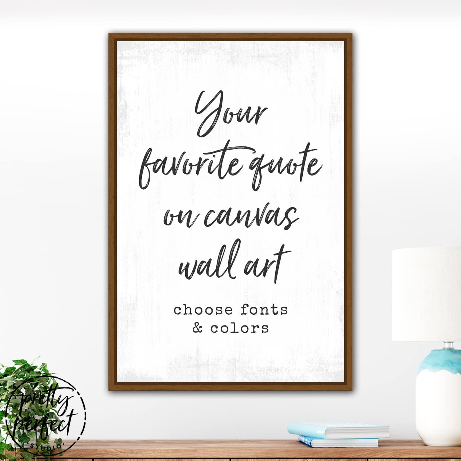 Pretty Perfect Studio Pretty Perfect Studio Custom Quote Wall Art is Personalized 24\"x36\"