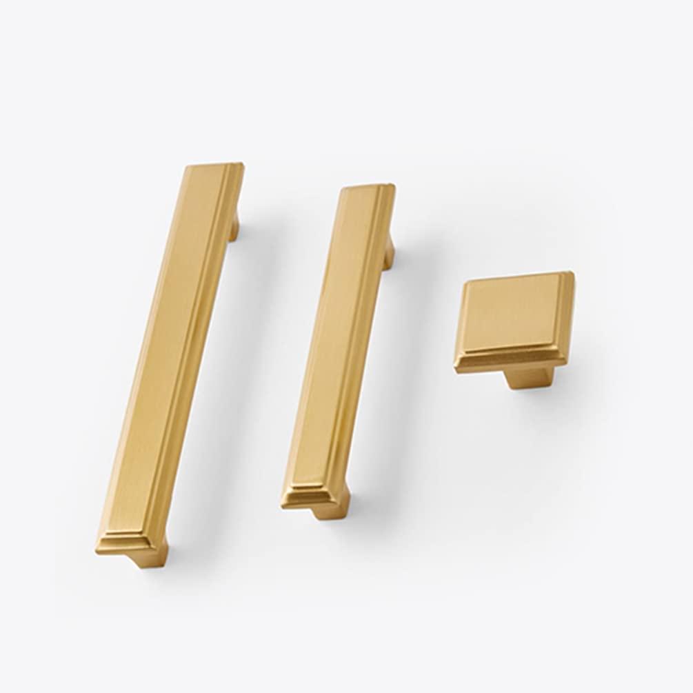 ZerHoc Cupboard handles,handles for cupboards & draws,2 Pcs Gold Furniture Drawer Handles, Small Pull Door Knobs with Screws, Furniture Drawer Handles, Cupboard Door Handles for Office, Furniture Cabinet, D