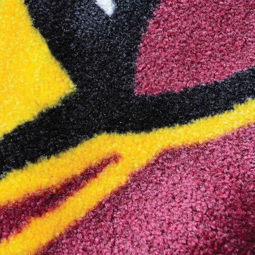 FANMATS FANMATS 36746 West Virginia Mountaineers 5ft. x 8 ft. Plush Area Rug