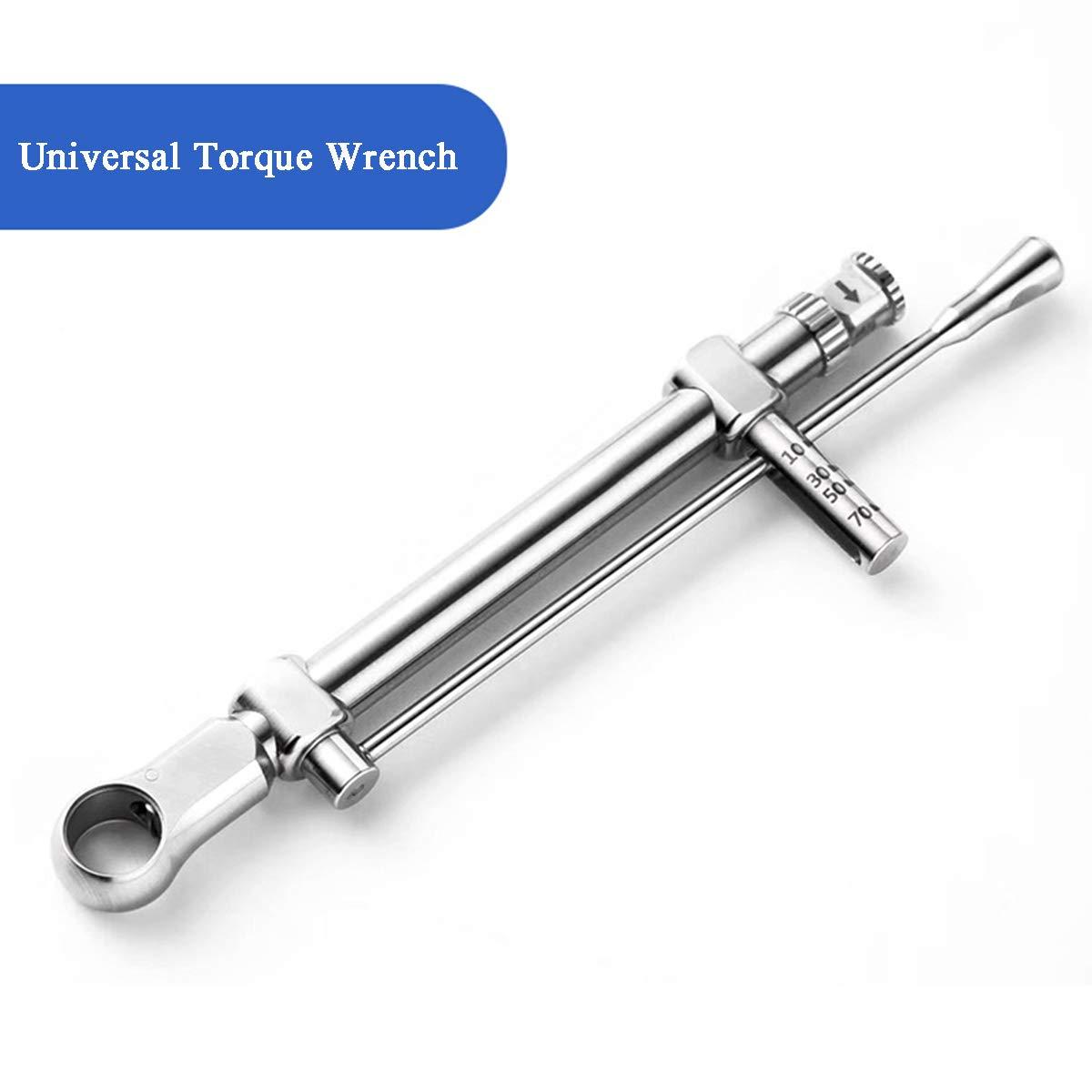 HSRG HSRG Dental Implant Restoration Tool Kit Dental Universal Implant Torque Screwdrivers Wrench, Dental Screwdriver Implant Wrench (1 Whole Set)