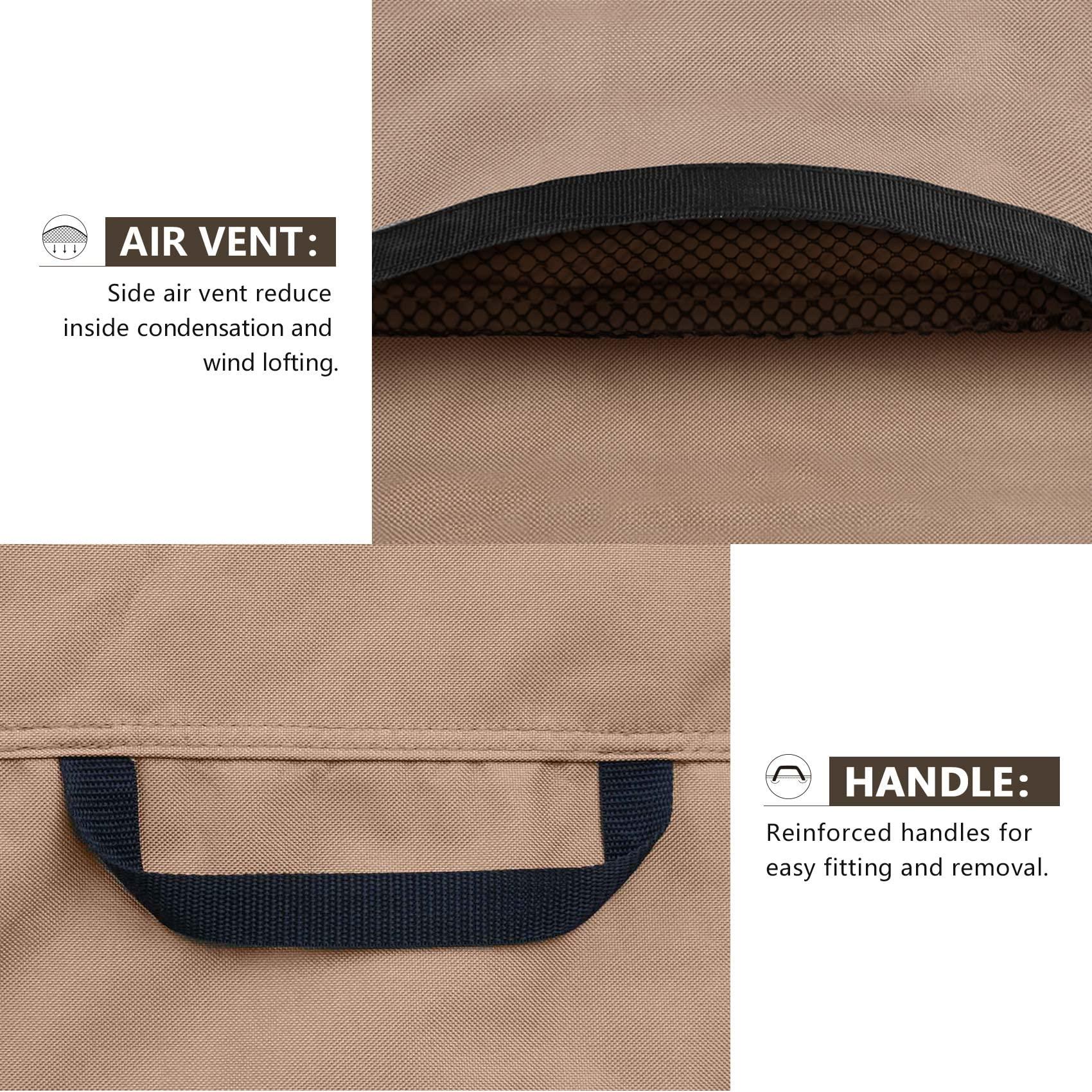 ULTCOVER ULTCOVER Waterproof Square Air Conditioner Cover for Outside AC Units Size Upto 34W x 34D x 32H inch