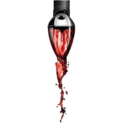 Rabbit Rabbit Wine Aerator and Pourer, 7-Inch, Silver/Black/Clear