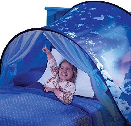 FAVONIR Bed Tent For Kids - Twin Size Bed Tents for Boys and Girls - Pop Up Bed Tent - Twin Bed Tent - Unisex Children\'s Bed Reading Privacy Canopy w/ Storage Bag - Winter Wonderland.
