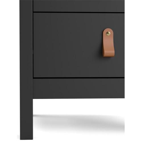 Tvilum Tvilum, Black Matte Madrid 2 Drawer Nightstand