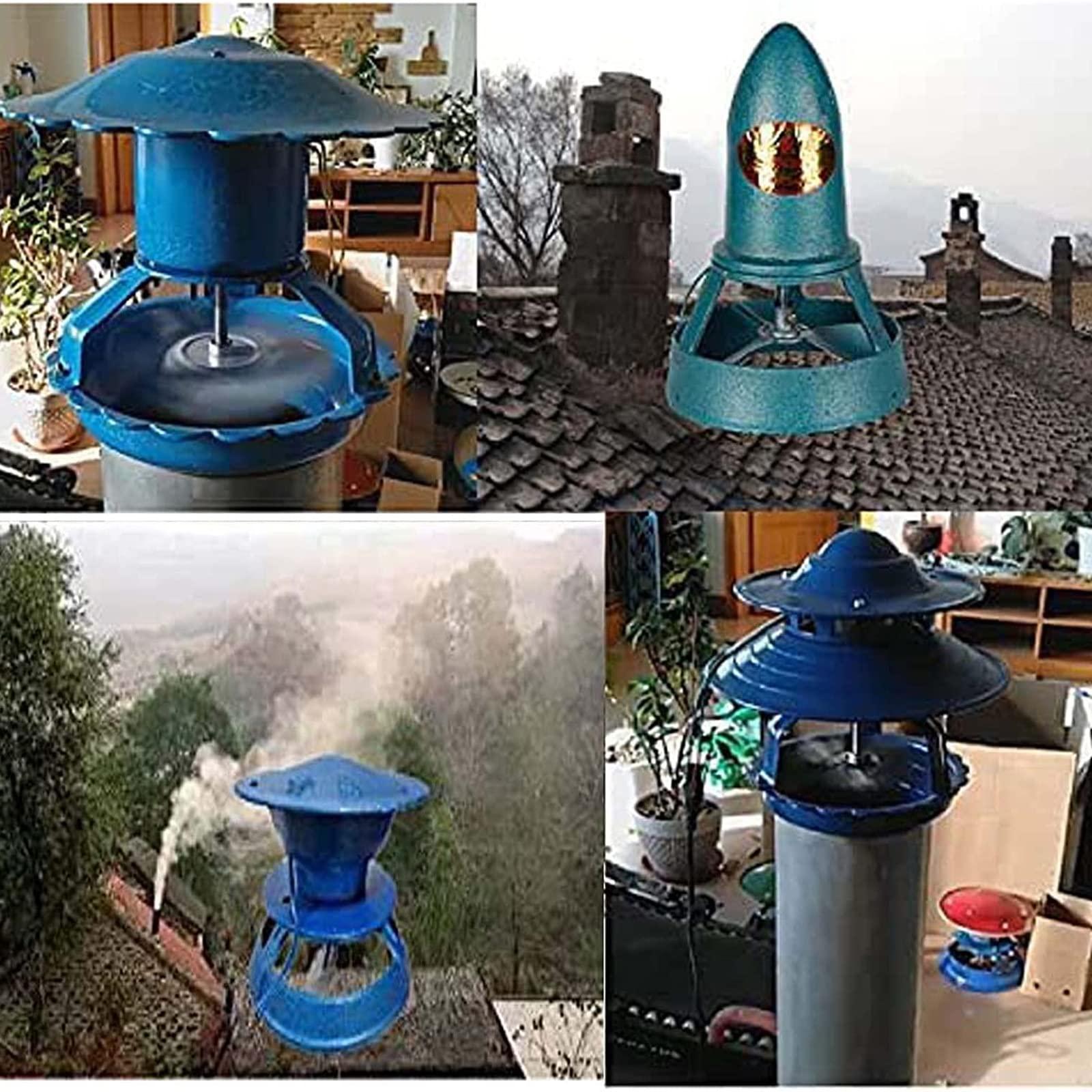 UZIAH UZIAH Chimney Exhaust Fan Fan, Chimney Smoke Evacuator, Roof Chimney Induced Draft Smoke Evacuator Inducer Fans, Stainless Steel Fireplace Chimney Fan,70w,Caliber 14cm