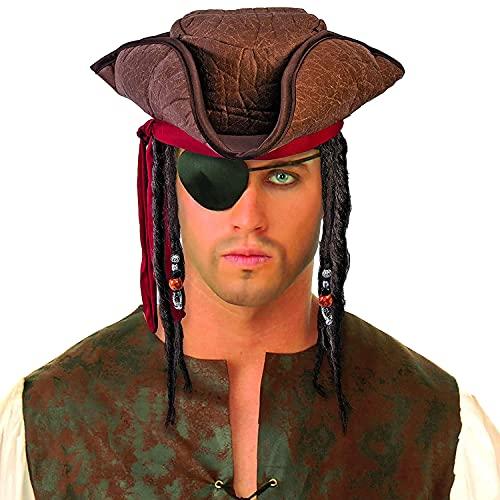 PMU PMU Caribbean Pirate Hat w/ Dreads Party Accessory Pkg/1