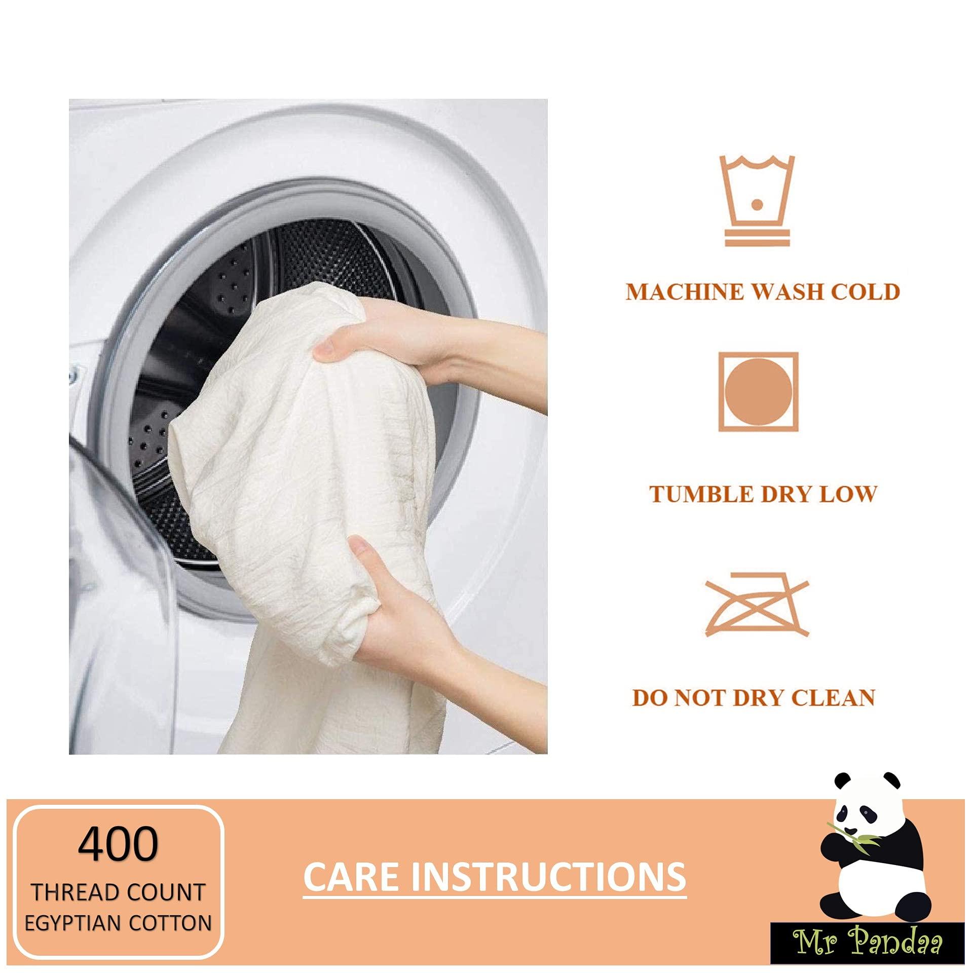 Mr Pandaa Dust Ruffled Bed Skirt College Dorm Extra Long Extended Dorm Room Bed Skirt |100% Egyptian Cotton, 400-Thread Count| 46-Inch Drop| Extra Long Dorm Room Bed Skirt - [Royal Blue, Twin XL/46 Drop]