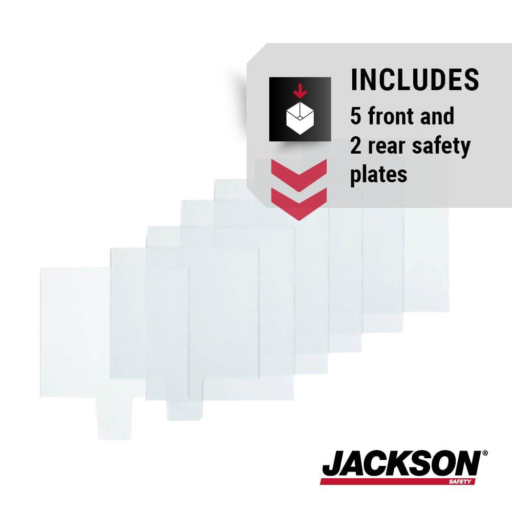 Jackson Safety Jackson Safety Lens Plate Kit for NEXGEN 3-in-1 ADF Welding Helmet - Replacement Safety Plates - 5 Front & 2 Rear Safety Plates - 22606