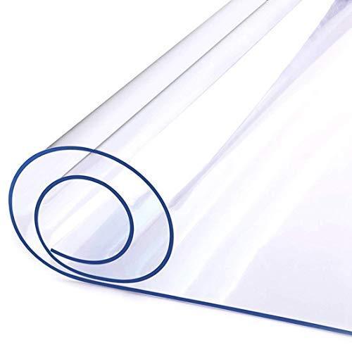LovePads LovePads 2mm Thick 35.4 x 63 Inch Clear Table Cover Protector, Clear Table Protector for Dining Room Table, Plastic Table Protector, Dining Table Cover, Table Pads for Dining Room Table
