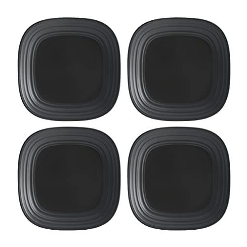 Mikasa Mikasa Swirl Square Graphite 16 Piece Dinnerware Set, Service for 4