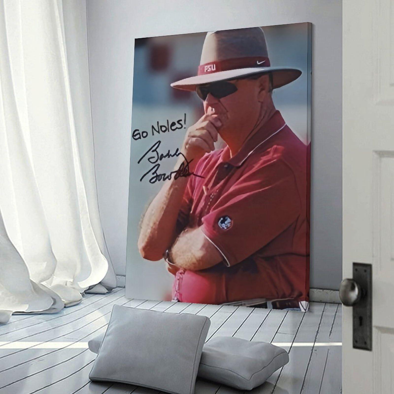 CENSO Bobby Bowden Autograph Canvas Poster Room Aesthetic Poster Print Art Wall Painting Canvas Posters Gifts Modern Bedroom Decor 08x12inch(20x30cm)