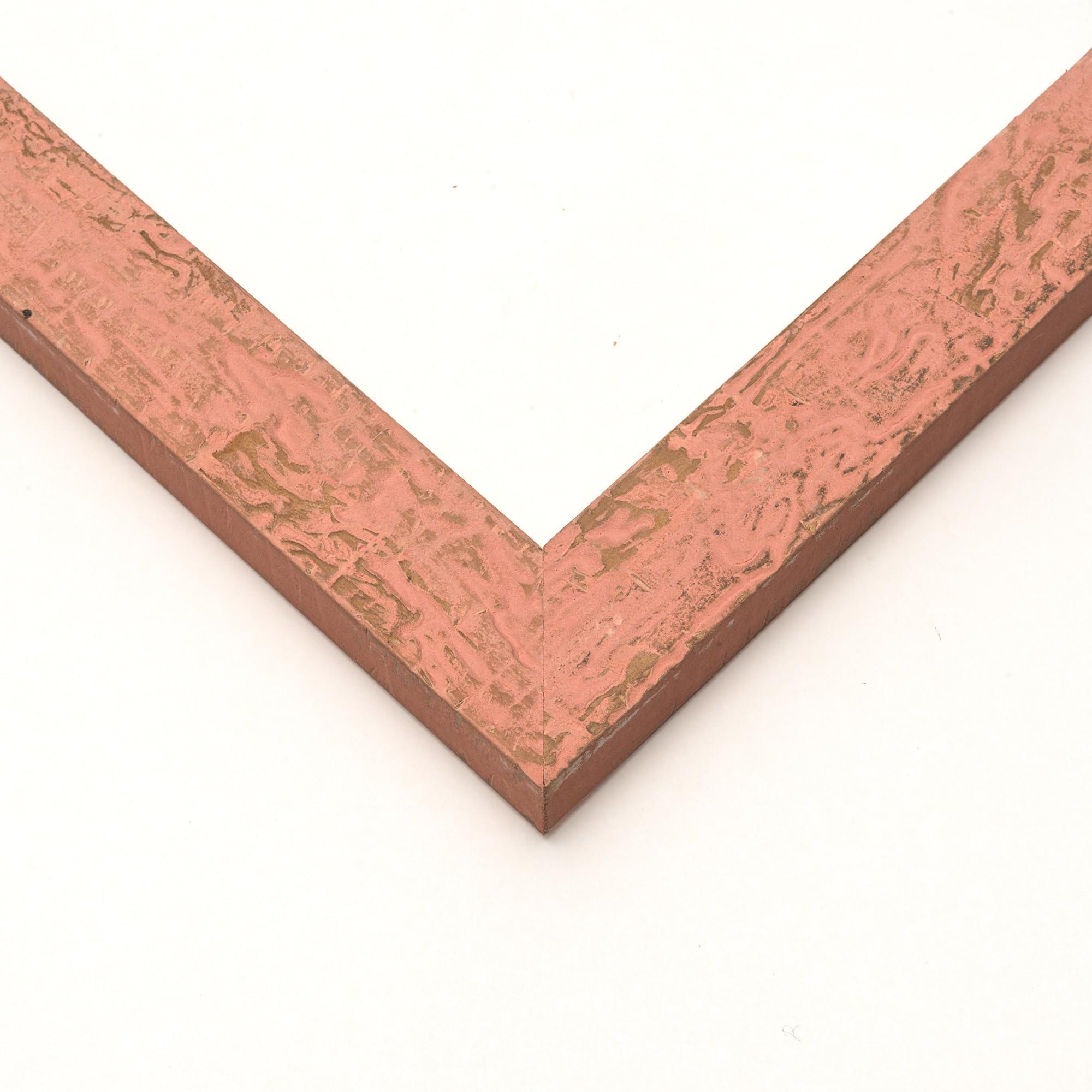 CustomPictureFrames.com 6x12 Frame Pink Solid Wood Picture Frame Width 1.125 Inches | Interior Frame Depth 0.5 Inches | Cupid 0 Photo Frame Complete with UV Acrylic, Foam Board Backing & Hanging Hardware