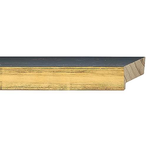 Poster Palooza 5x6 Inch Shadow Box Gold Scuffed Siena Display Frame | 1.5 Inch Deep | 1.125 Inch Moulding Width | Includes Shatter Resistant Acrylic Plexiglass, Foamboard Backing and Hanging Hardware